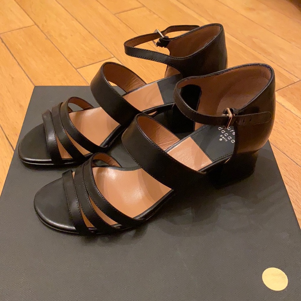 Laurence Dacade Nanou Strappy Sandals Black Size 6.5 NEW with box